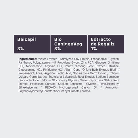 Tónico de Barba 100 ml Potenciador de densidad