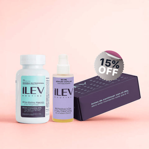 Bomba Nutricional y Sérum Protector para un cabello fuerte sin quiebre