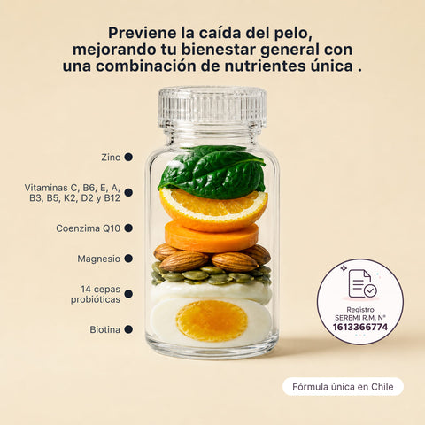 BOMBA NUTRICIONAL PELO, PIEL Y UÑAS  - 30 CÁPSULAS