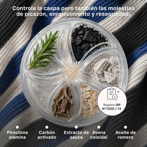 Shampoo Anticaspa en barra · 70 g (XL)