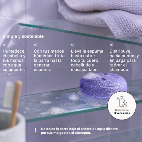 Shampoo en barra para cuero cabelludo sensible 70 grs