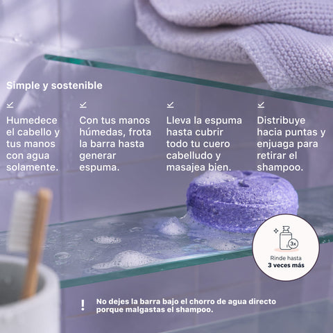 Shampoo en barra para cuero cabelludo sensible 70 grs